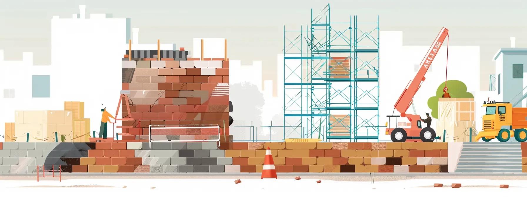 Illustration of the brick repair process, showcasing inspection, diagnosis, and repair execution