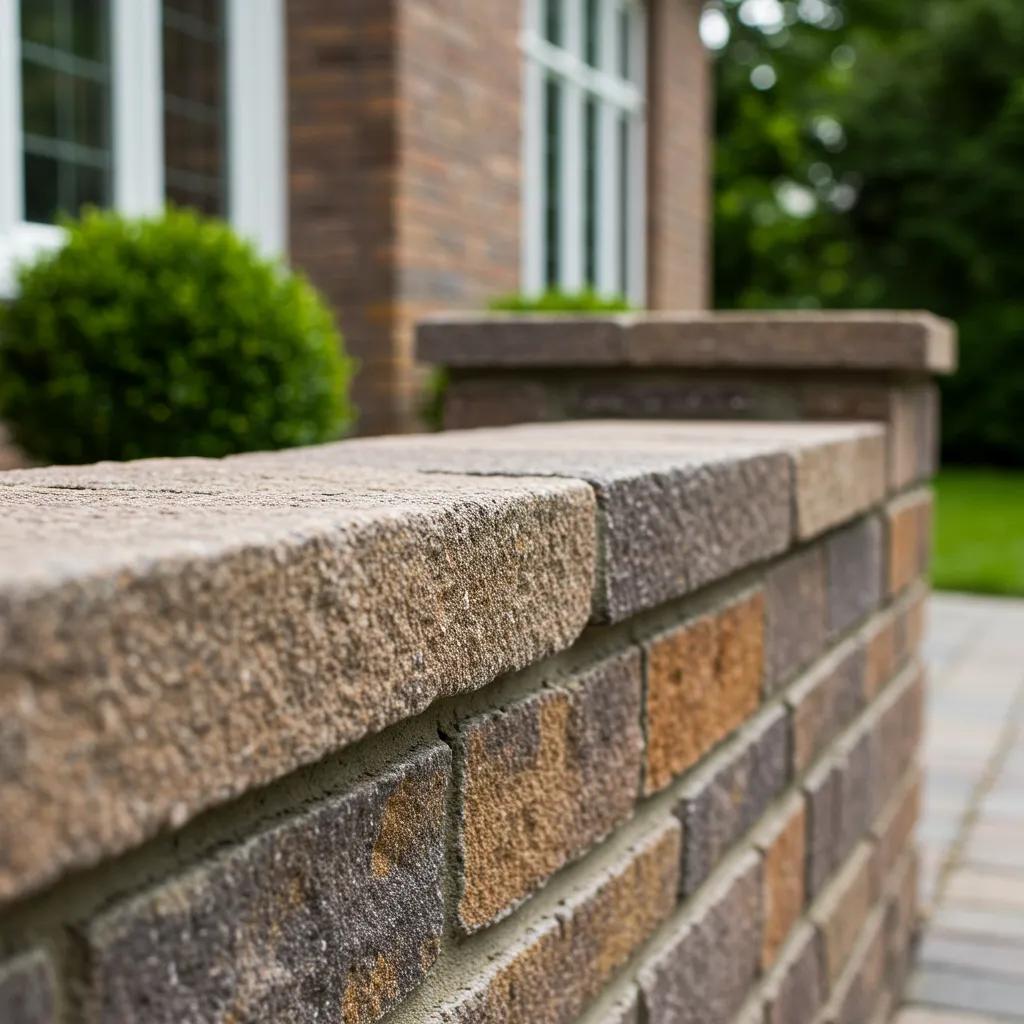 Close-up of a well-maintained stone masonry wall highlighting low maintenance advantages